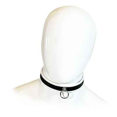 Fetish Pleasure Play White/Black Collar