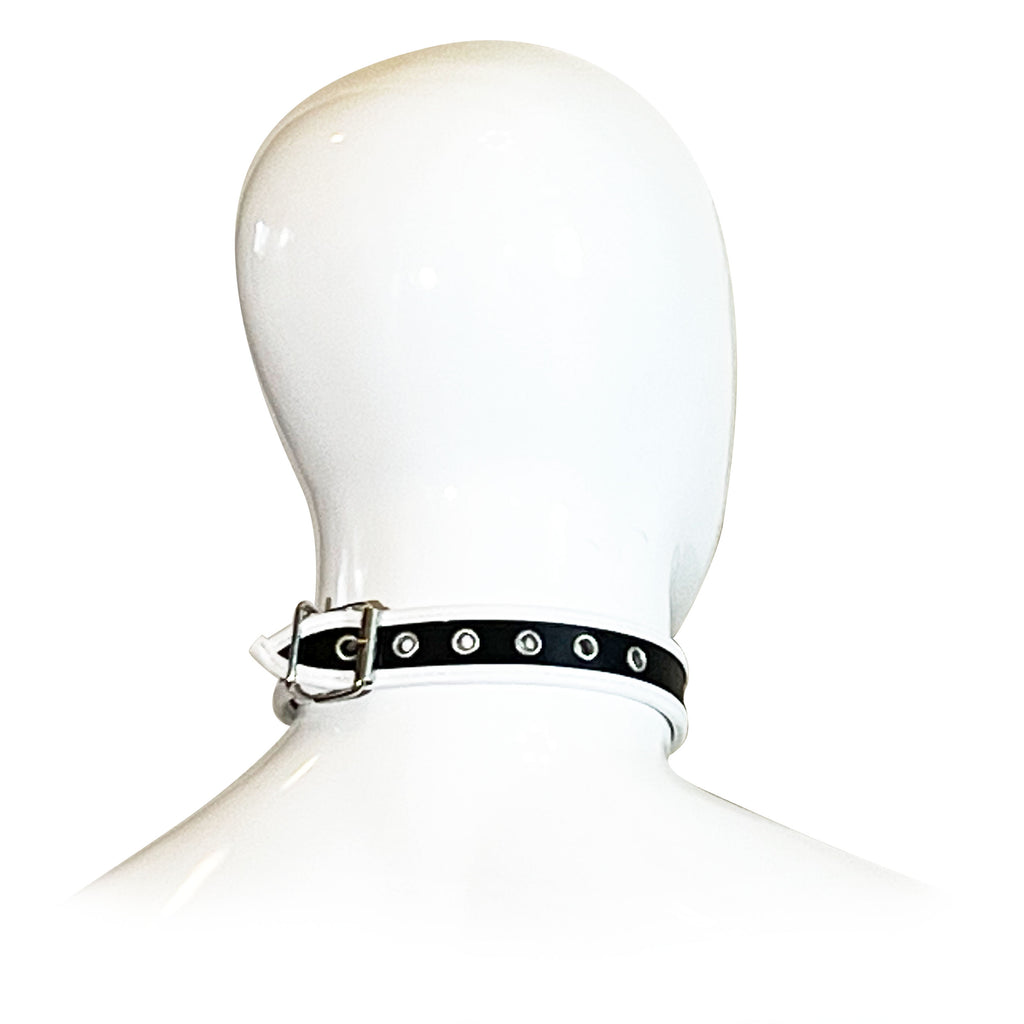 Fetish Pleasure Play White/Black Collar