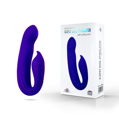 Trinity G-Spot Dual Vibrator with Rolling Ball in Purple