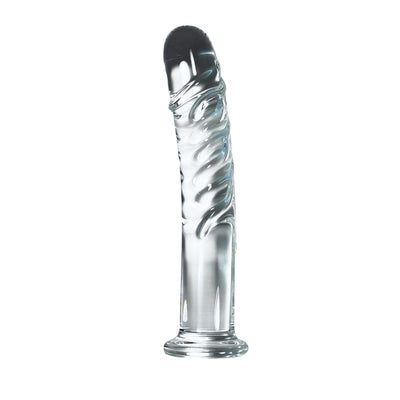 Harness Compatible Clear Glass Dildo by Glass Pleasure Play