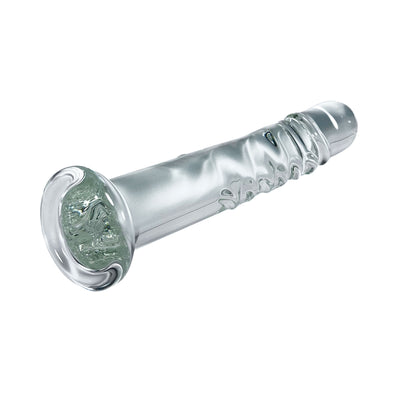 Harness Compatible Clear Glass Dildo by Glass Pleasure Play