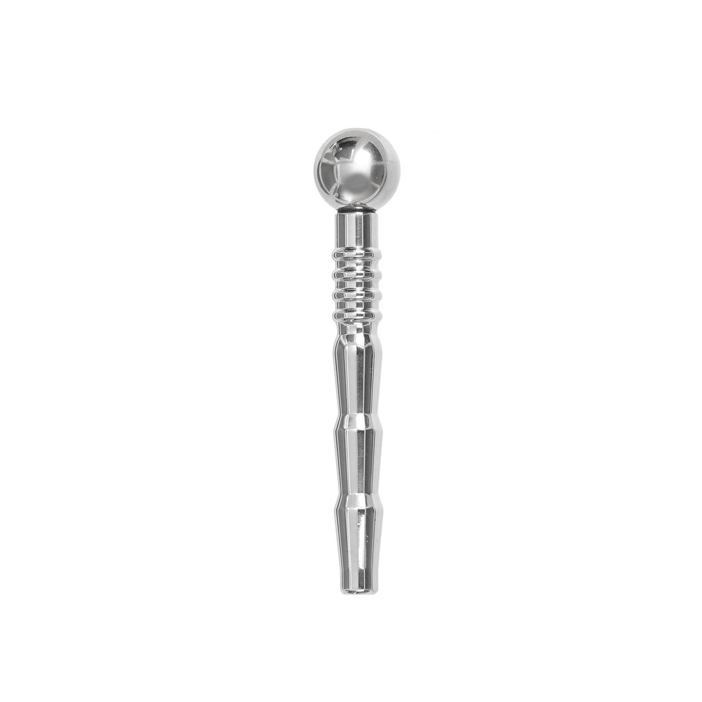 STAINLESS STEEL DUAL BEADED RIBBING HOLLOW URETHRAL SOUND