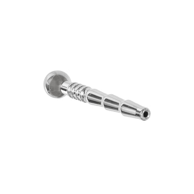 STAINLESS STEEL DUAL BEADED RIBBING HOLLOW URETHRAL SOUND