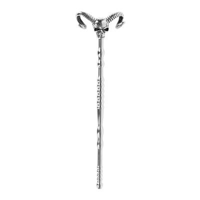 STAINLESS STEEL HOLLOW SKULL URETHRAL SOUND PENIS PLUG