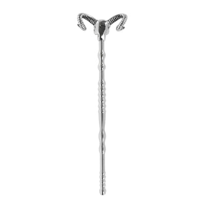 STAINLESS STEEL HOLLOW SKULL URETHRAL SOUND PENIS PLUG