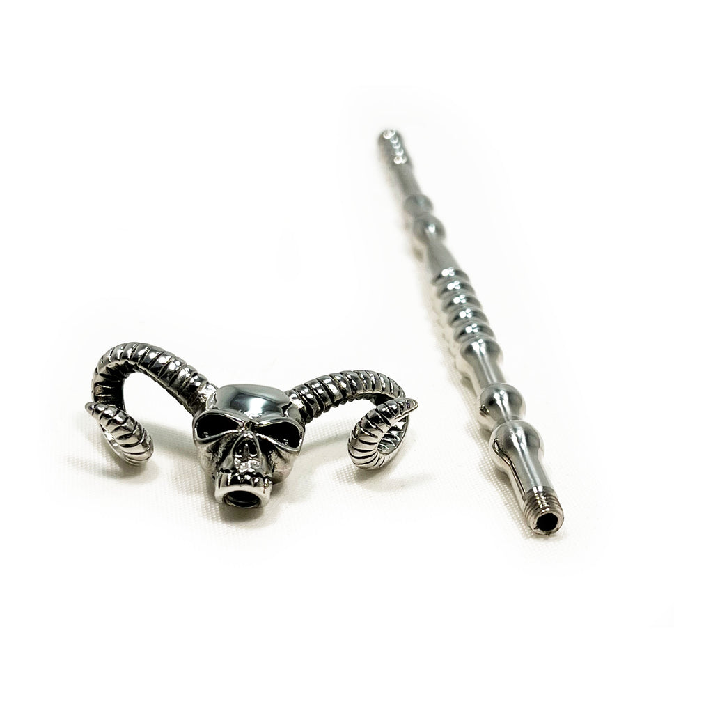 STAINLESS STEEL HOLLOW SKULL URETHRAL SOUND PENIS PLUG STAINLESS STEEL HOLLOW SKULL URETHRAL SOUND PENIS PLUG