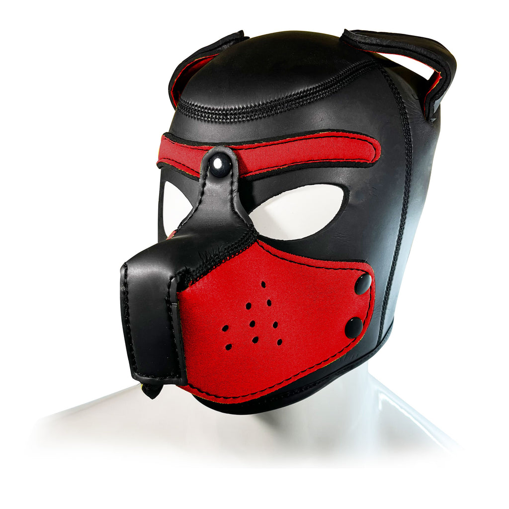 RED AND BLACK DOG HOOD L