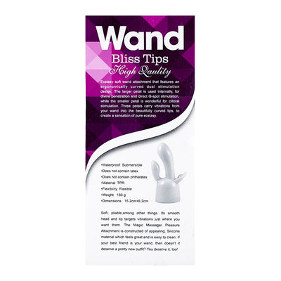 Triple Pleasure Wand Massager Vibrator Tip Accessory