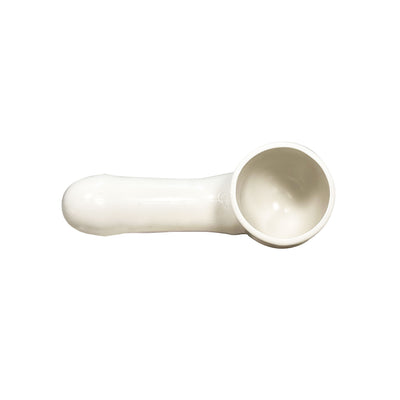 Fetish Pleasure Play Vibrator Attachment Wave Head Tip - White