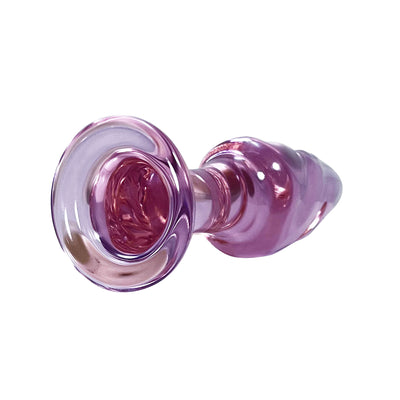 Pretty in Pink Small Butt Plug by Glass Pleasure Play