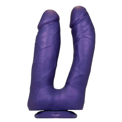 Colorfuls Shades of Silk 6.5 in Dual Purple Dildo