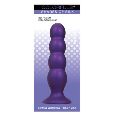 Colorfuls Shades of Silk Purple Quad-Ball Plug