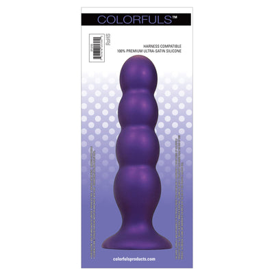 Colorfuls Shades of Silk Purple Quad-Ball Plug