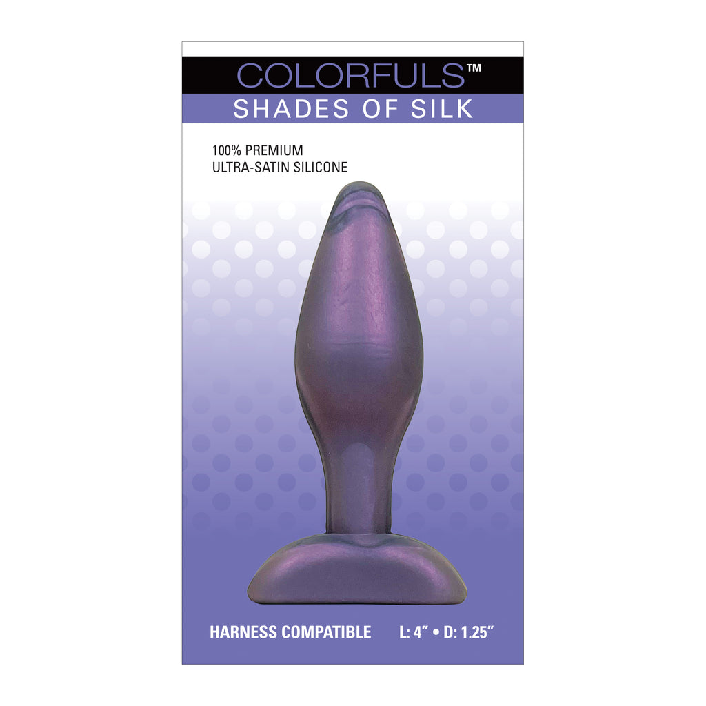 Colorfuls Shades of Silk Medium Purple Butt Plug