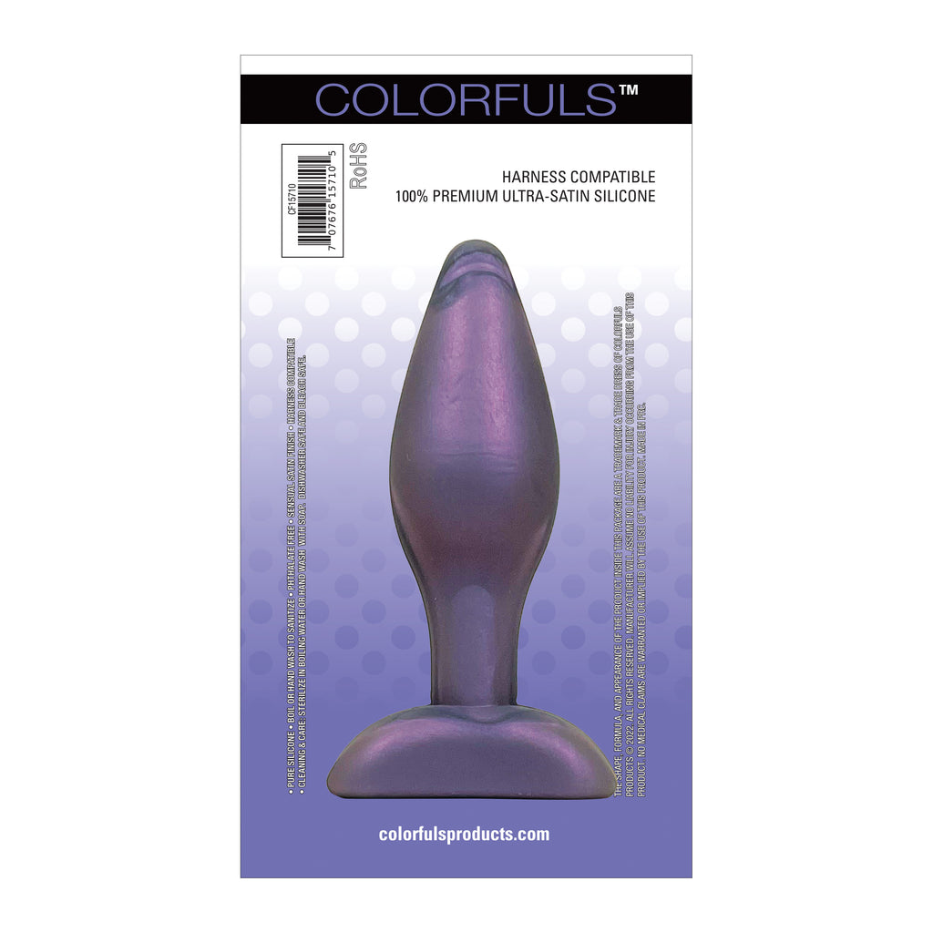 Colorfuls Shades of Silk Medium Purple Butt Plug