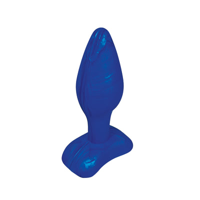 Colorfuls Shades of Silk Medium Blue Butt Plug