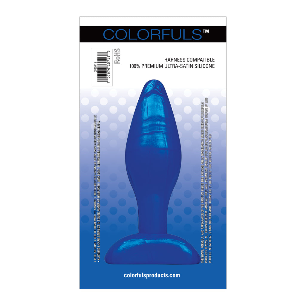 Colorfuls Shades of Silk Medium Blue Butt Plug | Castle Megastore Colorfuls Shades of Silk Medium Blue Butt Plug | Castle Megastore
