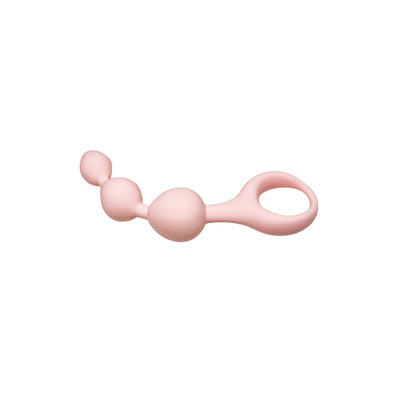 Hook N' Up Beaded Butt Plug - Pink