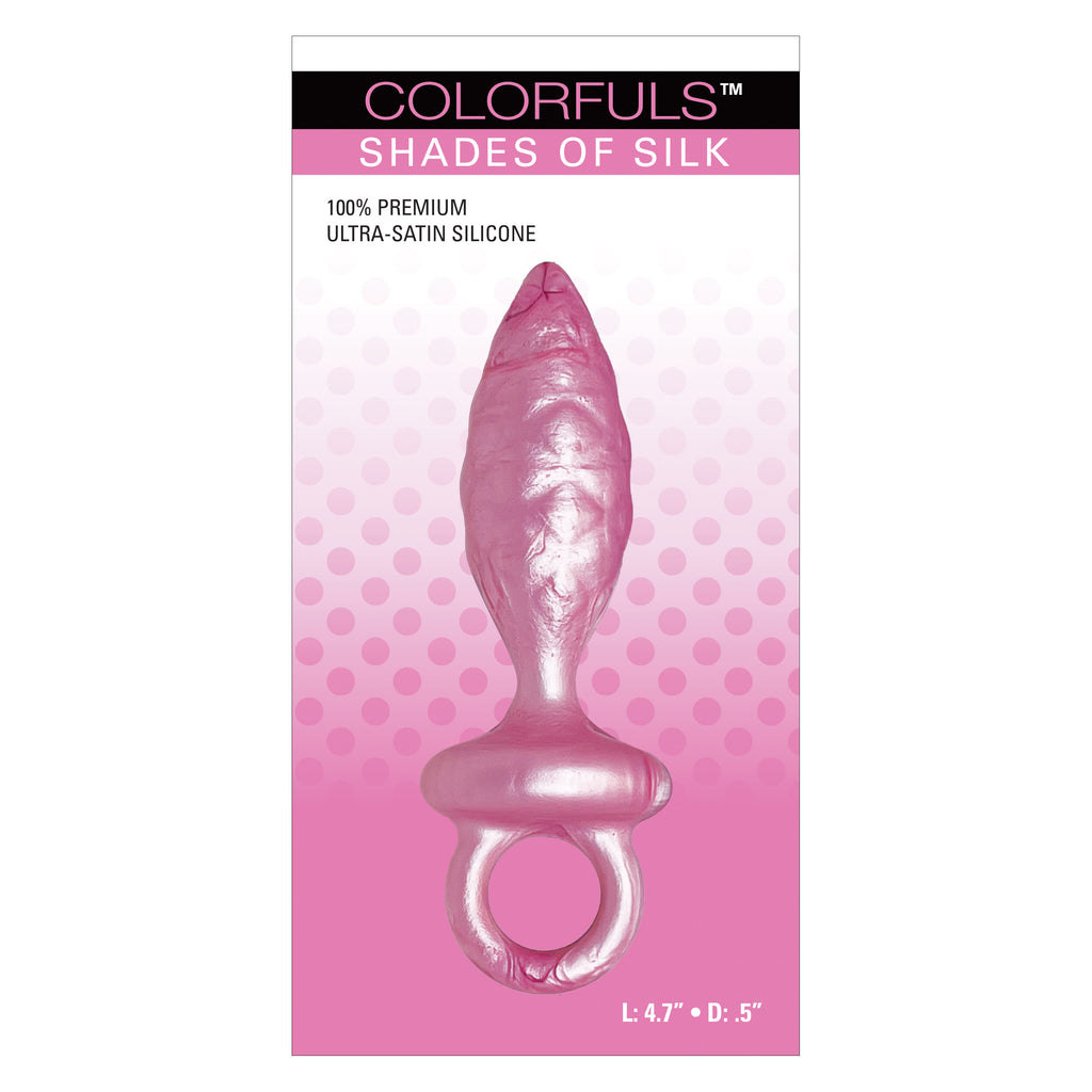 Colorfuls Shade of Silk Textured Pink Butt Plug