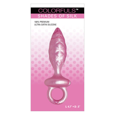 Colorfuls Shade of Silk Textured Pink Butt Plug