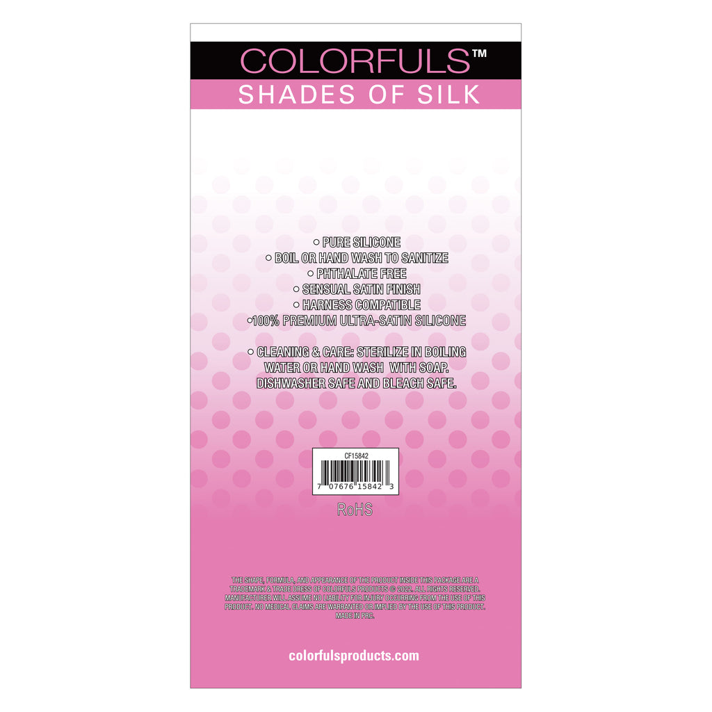 Colorfuls Shade of Silk Textured Pink Butt Plug