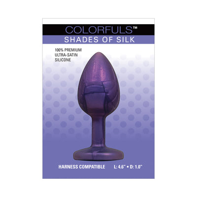 Colorfuls Shades of Silk Purple Jewel Plug