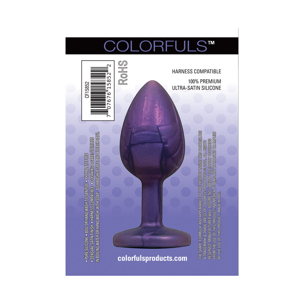 Colorfuls Shades of Silk Purple Jewel Plug