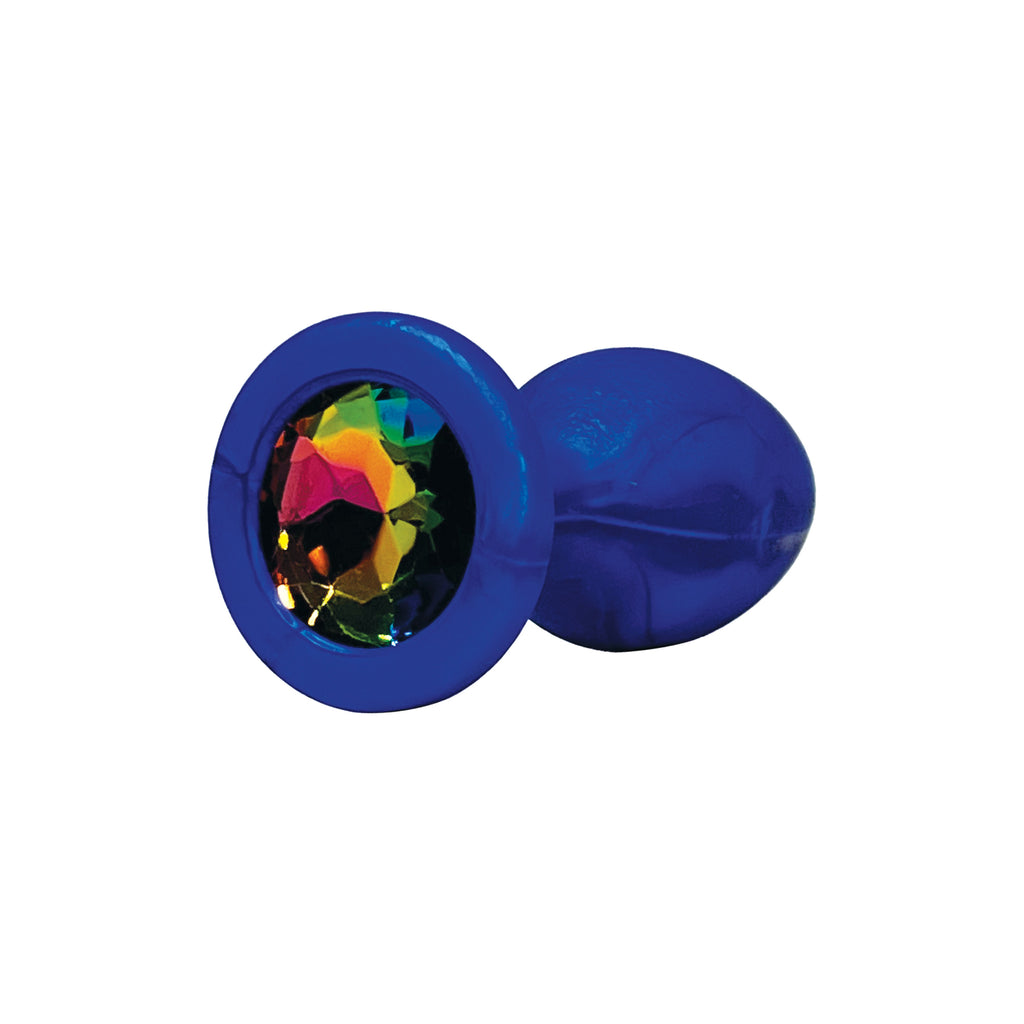 Colorfuls Shades of Silk Blue Jewel Plug