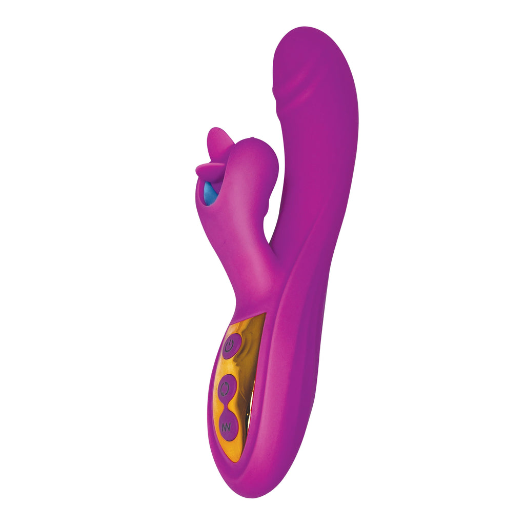 THE LE TWIRL DUAL ACTION VIBRATOR - PURPLE THE LE TWIRL DUAL ACTION VIBRATOR - PURPLE