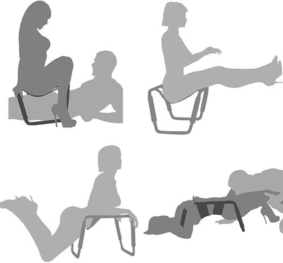 Bouncer Sex Chair by Fetish Pleasure Play in Black