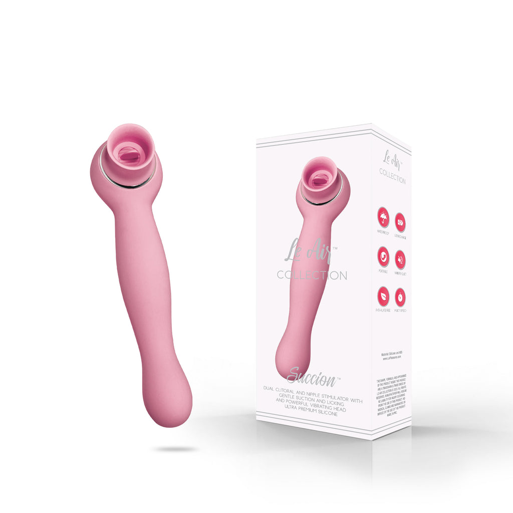 THE LE AIR COLLECTION SUCCION VIBRATING CLITORAL SUCTION STIMULATOR