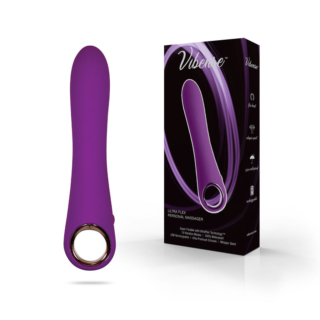 Ultra Flex Personal Massager Vibrator by Vibense in Purple
