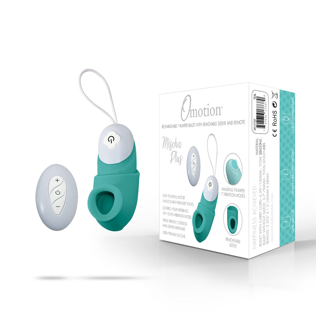 THE OMOTION MISCHA PLUS THUMPER BULLET VIBRATOR WITH REMOTE