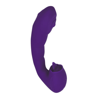 Cogner Licking Thumping Vibrator by Le Tongue in Purple