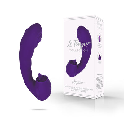 Cogner Licking Thumping Vibrator by Le Tongue in Purple