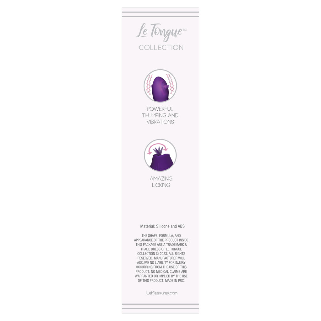 Cogner Licking Thumping Vibrator by Le Tongue in Purple