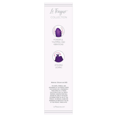 Cogner Licking Thumping Vibrator by Le Tongue in Purple
