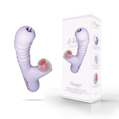 Le Tongue Collection Lavender Plonger Vibrating Personal Massager