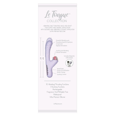 Le Tongue Collection Lavender Plonger Vibrating Personal Massager