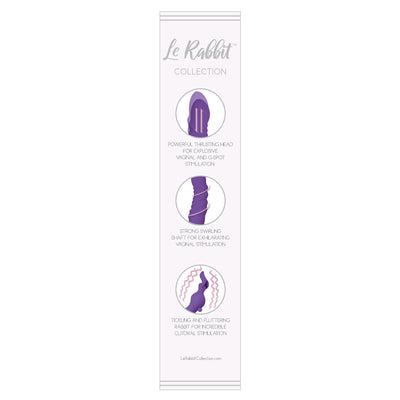 Swirl Plus Swirling and Thrusting Vibrator by Le Rabbit in Purple
