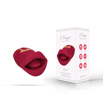 THE LE TONGUE LEVRES VIBRATING TONGUE MASSAGER - RED