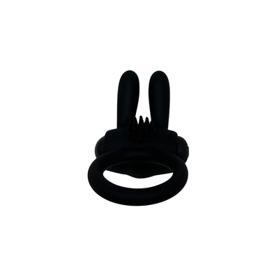 Anvil Bunny Vibrating Cock Ring Black