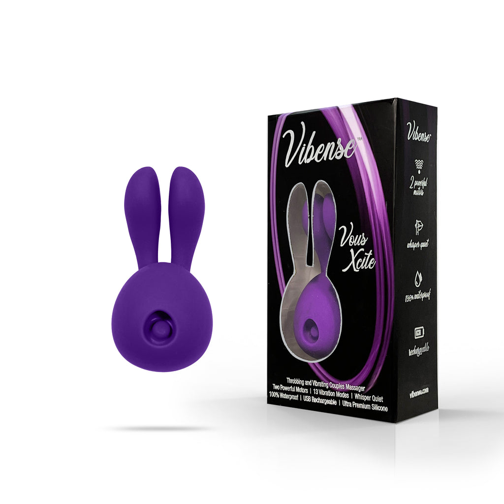 THE VIBENSE VOUS XCITE DUAL ACTION VIBRATOR - PURPLE