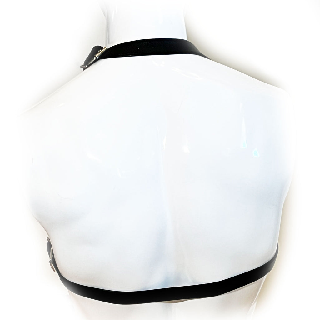 Wide Chest Harness by Fetish Pleasure Play in Black