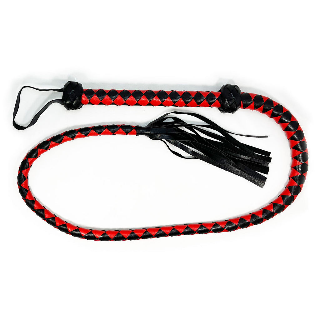 Cowboy Whip by Fetish Pleasure Play in Red and Black