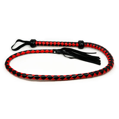 Cowboy Whip by Fetish Pleasure Play in Red and Black