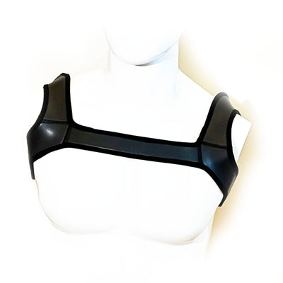 Men's Neoprene Bulldog Harness - Chest Harness by Fetish Pleasure Play in Black