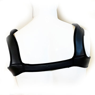 Men's Neoprene Bulldog Harness - Chest Harness by Fetish Pleasure Play in Black