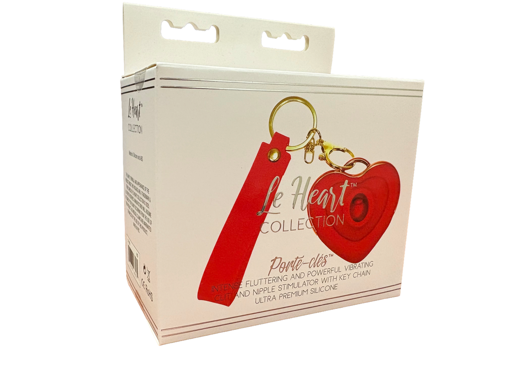 Le Heart Flutter Vibe Keychain in Red