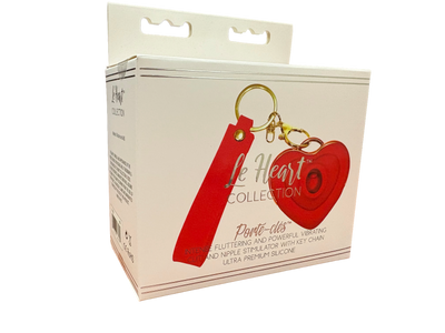 Le Heart Flutter Vibe Keychain in Red